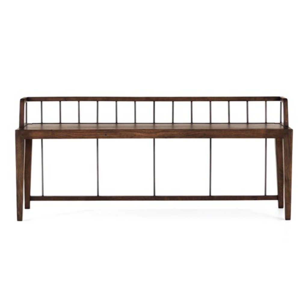 HOWARD BENCH IN PECAN - MAK & CO