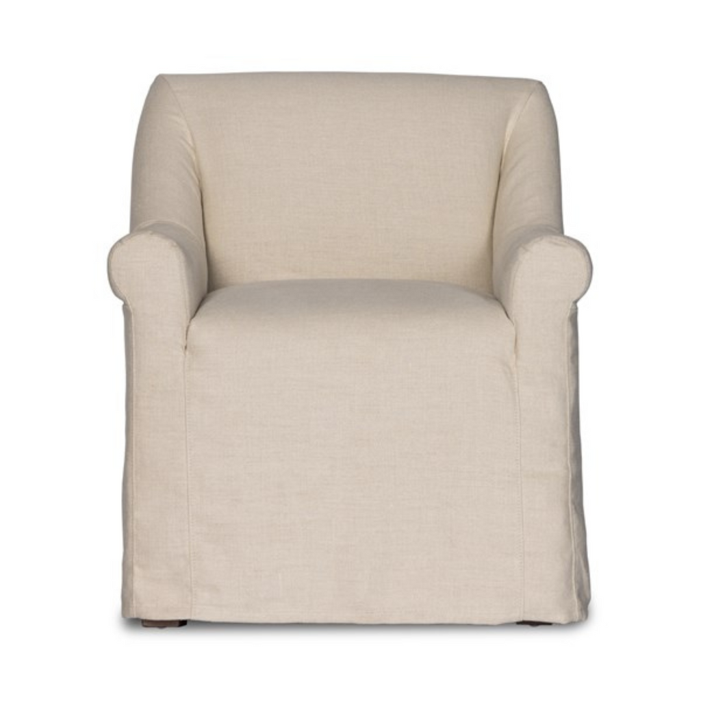 BRIDGES SLIPCOVER DINING ARMCHAIR - MAK & CO