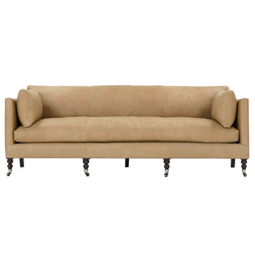 MADDIE 90" LEATHER SOFA - MAK & CO