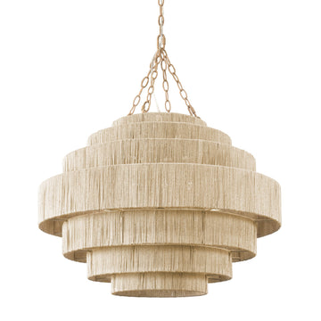 ARUNDEL CHANDELIER IN NATURAL - MAK & CO