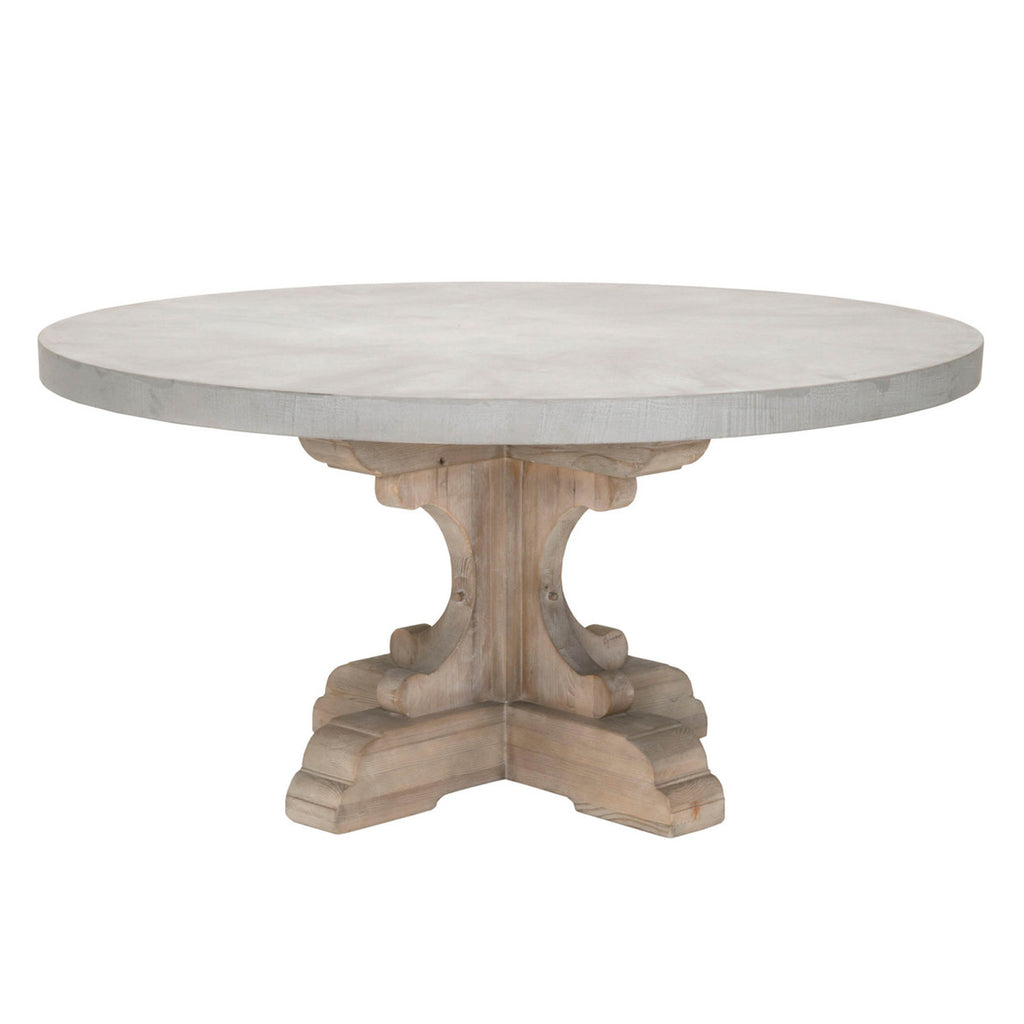 ROUND CONCRETE TOP TABLE - MAK & CO